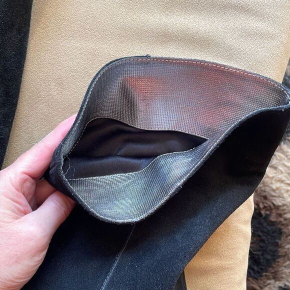 Nine West Destry Black Suede Over The Knee OTK Boots 6.5 - Picture 13 of 13